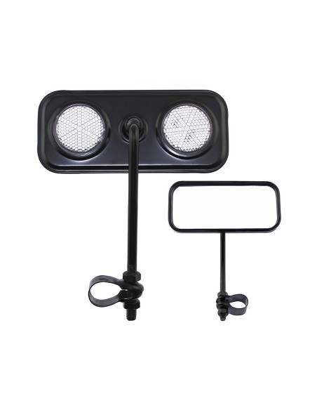 Rectangle Mirror Black Clear Reflectors.